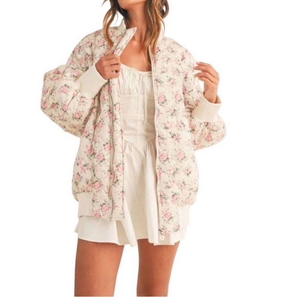 💗MABLE MALLORY OVERSIZED
BOMBER JACKET - Picture 16 of 17